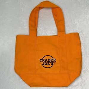 Trader Joe Orange Reusable Tote Bag